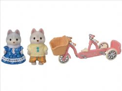 CALICO CRITTERS - LA SOEUR ET LE FRÈRE HUSKY EN TANDEM